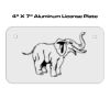 4 X 7 Aluminum License Plate  Thumbnail
