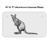 4 X 7 Aluminum License Plate  Thumbnail