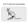 4 X 7 Aluminum License Plate  Thumbnail