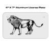 4 X 7 Aluminum License Plate  Thumbnail