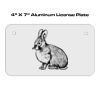 4 X 7 Aluminum License Plate  Thumbnail
