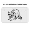 4 X 7 Aluminum License Plate  Thumbnail