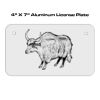 4 X 7 Aluminum License Plate  Thumbnail