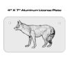 4 X 7 Aluminum License Plate  Thumbnail