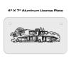 4 X 7 Aluminum License Plate  Thumbnail