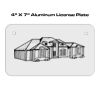 4 X 7 Aluminum License Plate  Thumbnail