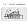 4 X 7 Aluminum License Plate  Thumbnail