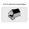 4 X 7 Aluminum License Plate  Thumbnail