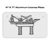 4 X 7 Aluminum License Plate  Thumbnail