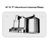 4 X 7 Aluminum License Plate  Thumbnail