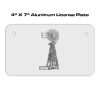 4 X 7 Aluminum License Plate  Thumbnail