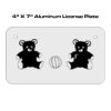 4 X 7 Aluminum License Plate  Thumbnail