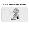 4 X 7 Aluminum License Plate  Thumbnail