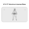 4 X 7 Aluminum License Plate  Thumbnail
