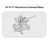 4 X 7 Aluminum License Plate  Thumbnail