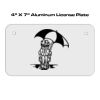 4 X 7 Aluminum License Plate  Thumbnail
