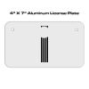 4 X 7 Aluminum License Plate  Thumbnail