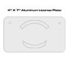 4 X 7 Aluminum License Plate  Thumbnail