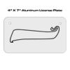 4 X 7 Aluminum License Plate  Thumbnail