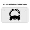 4 X 7 Aluminum License Plate  Thumbnail