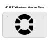 4 X 7 Aluminum License Plate  Thumbnail