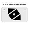 4 X 7 Aluminum License Plate  Thumbnail