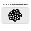 4 X 7 Aluminum License Plate  Thumbnail