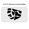 4 X 7 Aluminum License Plate  Thumbnail