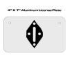 4 X 7 Aluminum License Plate  Thumbnail