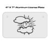 4 X 7 Aluminum License Plate  Thumbnail