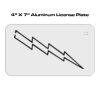 4 X 7 Aluminum License Plate  Thumbnail