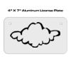 4 X 7 Aluminum License Plate  Thumbnail