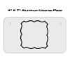 4 X 7 Aluminum License Plate  Thumbnail