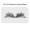 4 X 7 Aluminum License Plate  Thumbnail