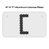 4 X 7 Aluminum License Plate  Thumbnail