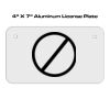 4 X 7 Aluminum License Plate  Thumbnail