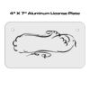 4 X 7 Aluminum License Plate  Thumbnail