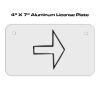 4 X 7 Aluminum License Plate  Thumbnail