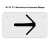 4 X 7 Aluminum License Plate  Thumbnail