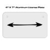 4 X 7 Aluminum License Plate  Thumbnail