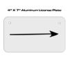 4 X 7 Aluminum License Plate  Thumbnail