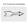 4 X 7 Aluminum License Plate  Thumbnail