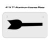 4 X 7 Aluminum License Plate  Thumbnail
