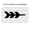 4 X 7 Aluminum License Plate  Thumbnail