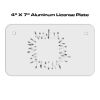 4 X 7 Aluminum License Plate  Thumbnail