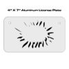 4 X 7 Aluminum License Plate  Thumbnail