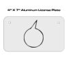 4 X 7 Aluminum License Plate  Thumbnail