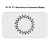 4 X 7 Aluminum License Plate  Thumbnail