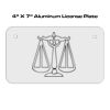 4 X 7 Aluminum License Plate  Thumbnail