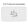 4 X 7 Aluminum License Plate  Thumbnail